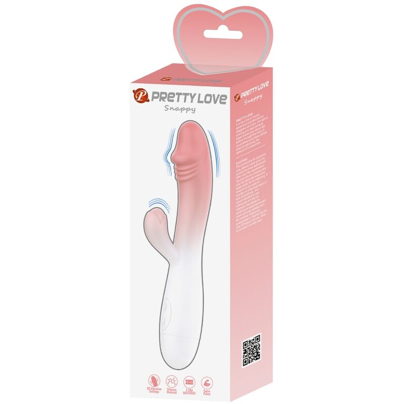 PRETTY LOVE - SNAPPY RABBIT VIBRATOR 30 VIBRATIONS PINK - Amore24