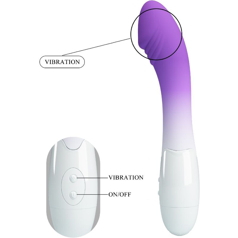 PRETTY LOVE - ELEMENTAL G-SPOT VIBRATOR 30 VIBRATIONS PURPLE - Amore24