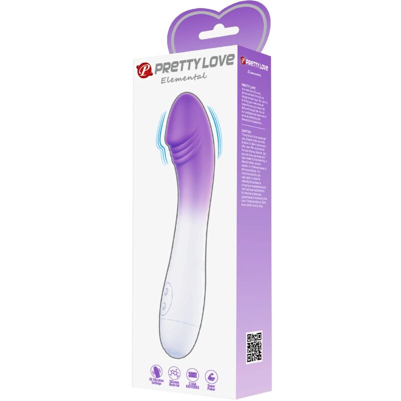 PRETTY LOVE - ELEMENTAL G-SPOT VIBRATOR 30 VIBRATIONS PURPLE - Amore24