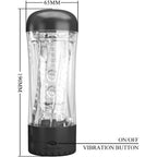 PRETTY LOVE - TAMARA MALE MASTURBATOR MULTI-SPEED VIBRATOR BLACK - Amore24