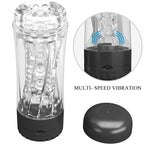 PRETTY LOVE - TAMARA MALE MASTURBATOR MULTI-SPEED VIBRATOR BLACK - Amore24