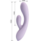 PRETTY LOVE - ROSOLYN RABBIT VIBRATOR 10 VIBRATIONS PURPLE - Amore24