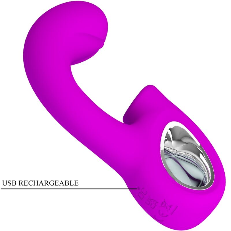 PRETTY LOVE - SIBEL SIBEL G-SPOT VIBRATOR + CLITORIS STIMULATOR 10 VIBRATIONS PURPLE - Amore24