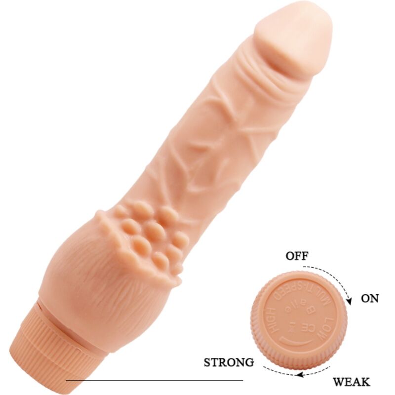 BAILE - BARBARA REALISTIC VIBRATOR 19.5 CM FLESH - Amore24