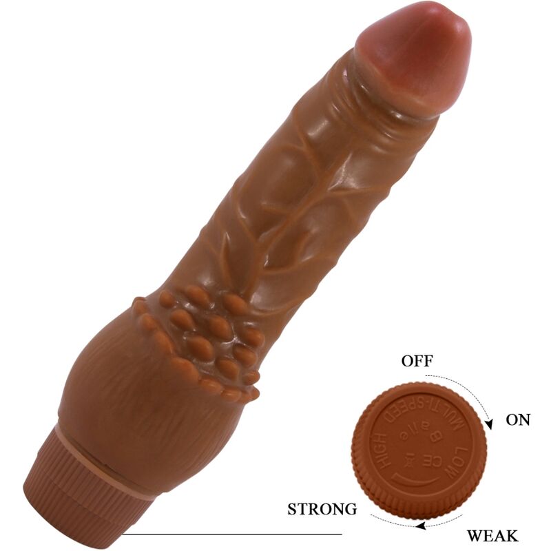 BAILE - BARBARA REALISTIC VIBRATOR 19.5 CM MULATTO - Amore24