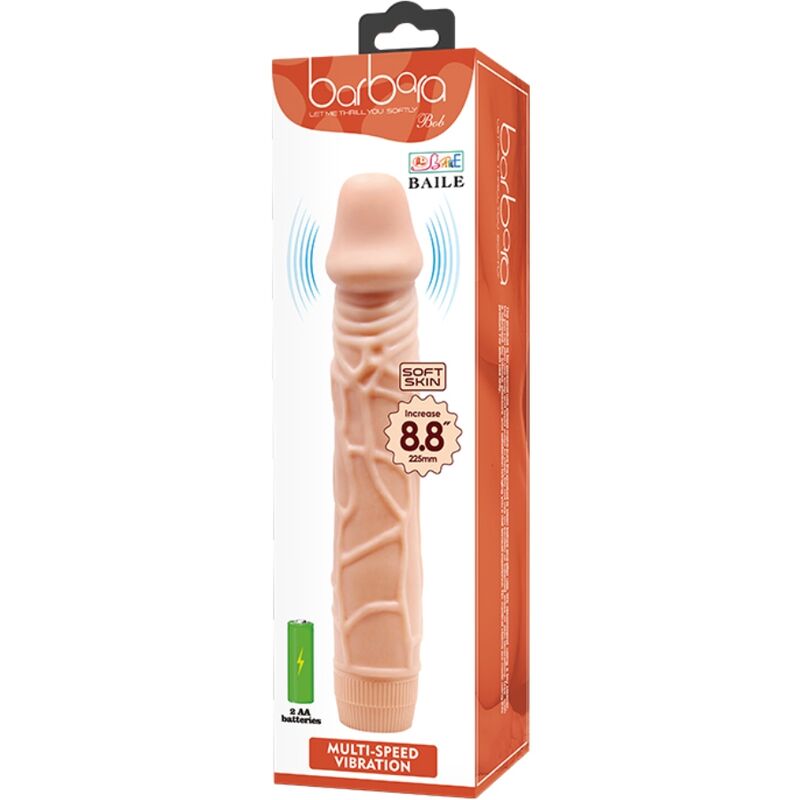 BAILE - BOB REALISTIC VIBRATOR 22.5 CM FLESH - Amore24