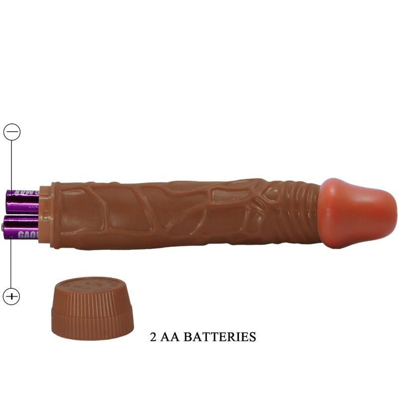 BAILE - BOB REALISTIC VIBRATOR 22.5 CM MULATTO - Amore24
