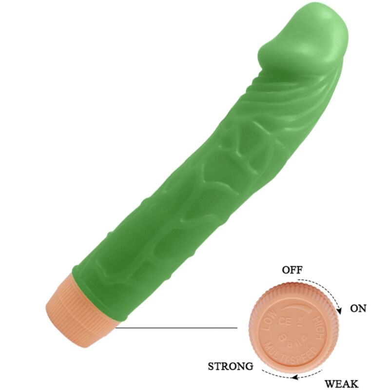 BAILE - BILL REALISTIC VIBRATOR 22.5 CM GREEN - Amore24