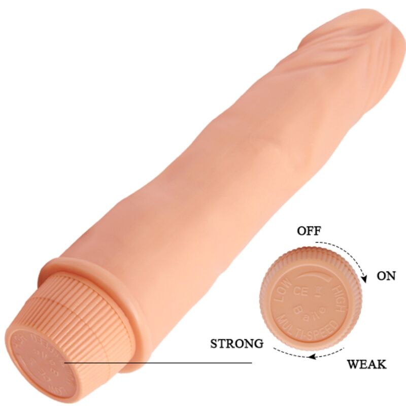 BAILE - DWARF REALISTIC VIBRATOR 21 CM FLESH - Amore24