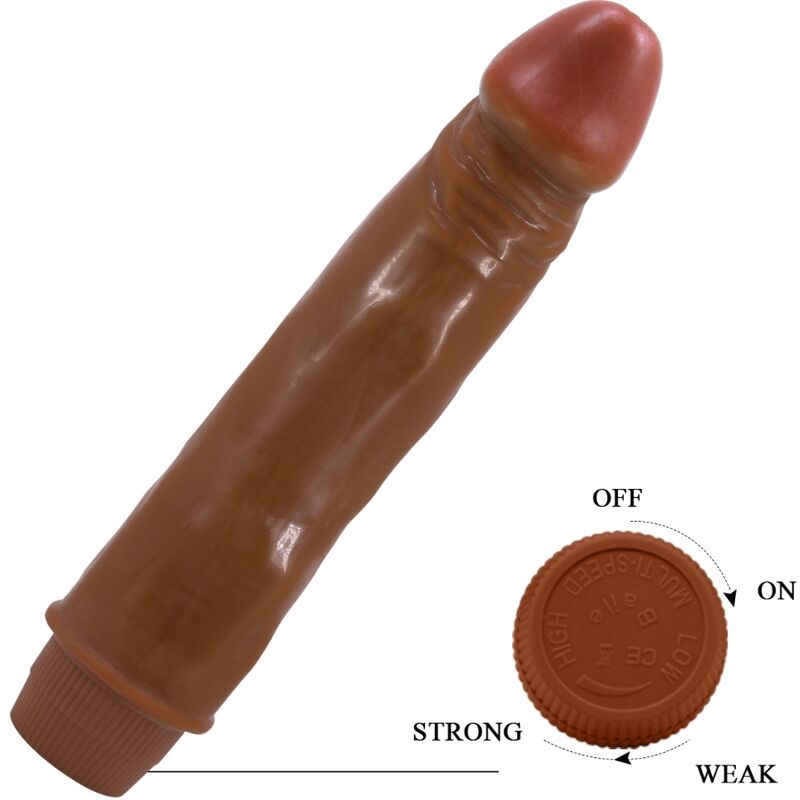 BAILE - DWARF REALISTIC VIBRATOR 21 CM MULATTO - Amore24