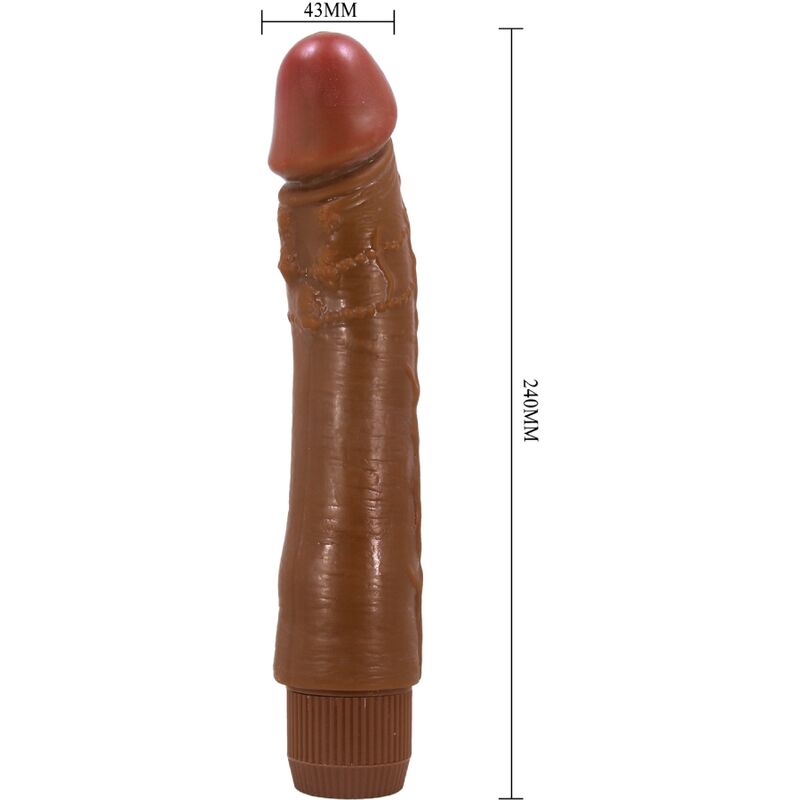 BAILE - DYBBUK REALISTIC VIBRATOR 24 CM MULATTO - Amore24
