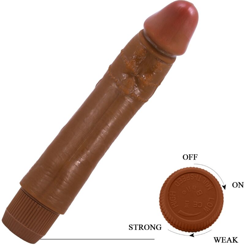 BAILE - DYBBUK REALISTIC VIBRATOR 24 CM MULATTO - Amore24