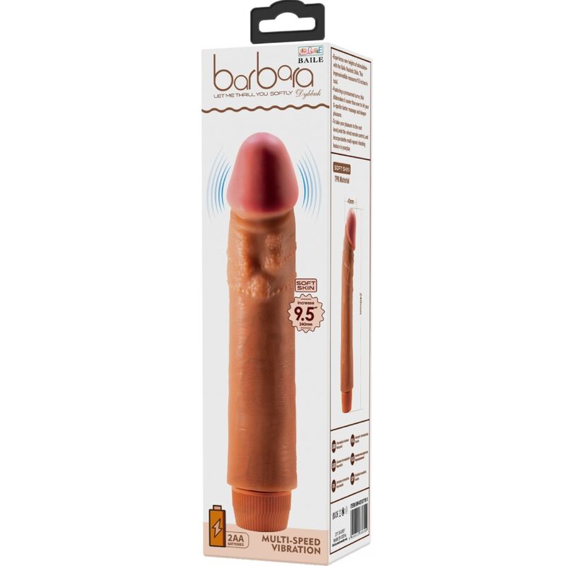 BAILE - DYBBUK REALISTIC VIBRATOR 24 CM MULATTO - Amore24