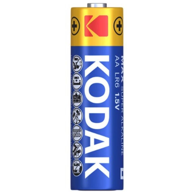 KODAK - MAX ALKALINE BATTERY AA LR6 PACK*20 BATTERIES - Amore24