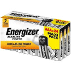 ENERGIZER - ALKALINE POWER AAA ALKALINE BATTERY LR03 BOX*24 (3 BOXES*8 BATTERIES) - Amore24