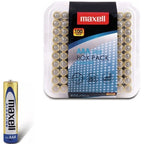 MAXELL - ALKALINE BATTERY AAA LR03 PACK*100 BATTERIES - Amore24