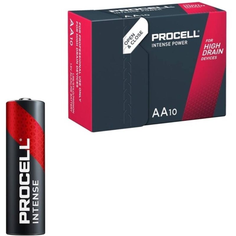 PROCELL - INTENSE POWER ALKALINE LR6 AA 1.5V BOX*10 - Amore24