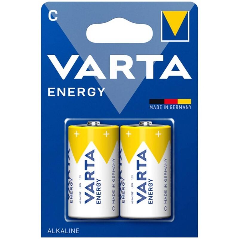VARTA - ENERGY ALKALINE BATTERY C LR14 BLISTER*2 - Amore24