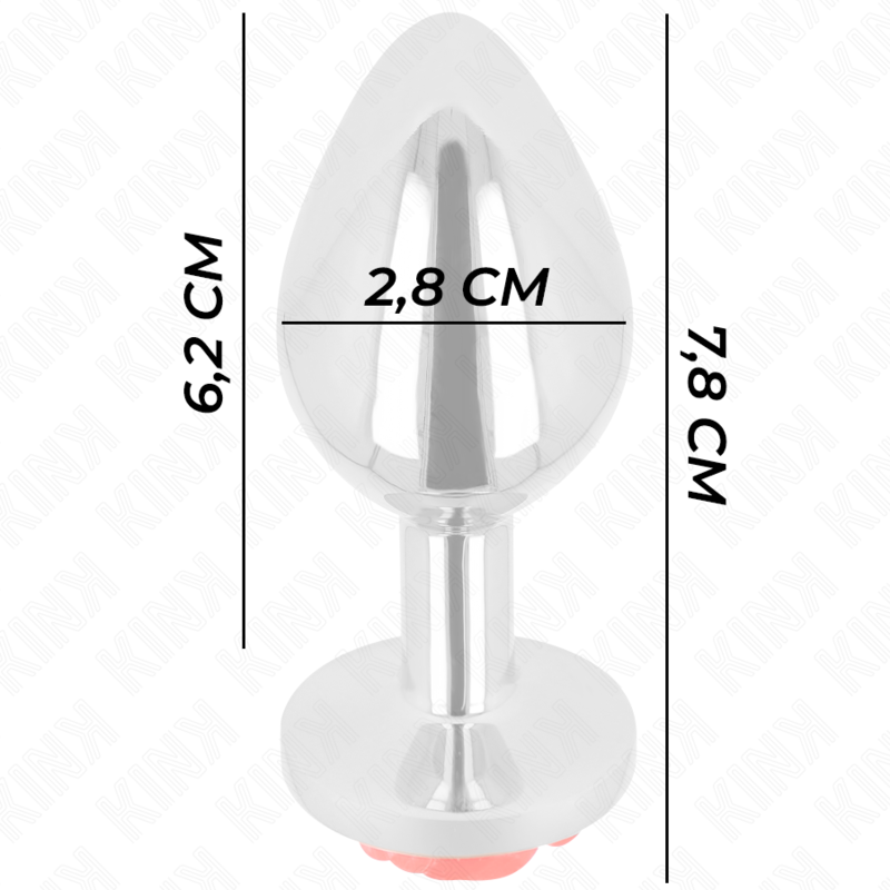 KINK - PLUG ANAL ROSE RED SIZE S - Amore24