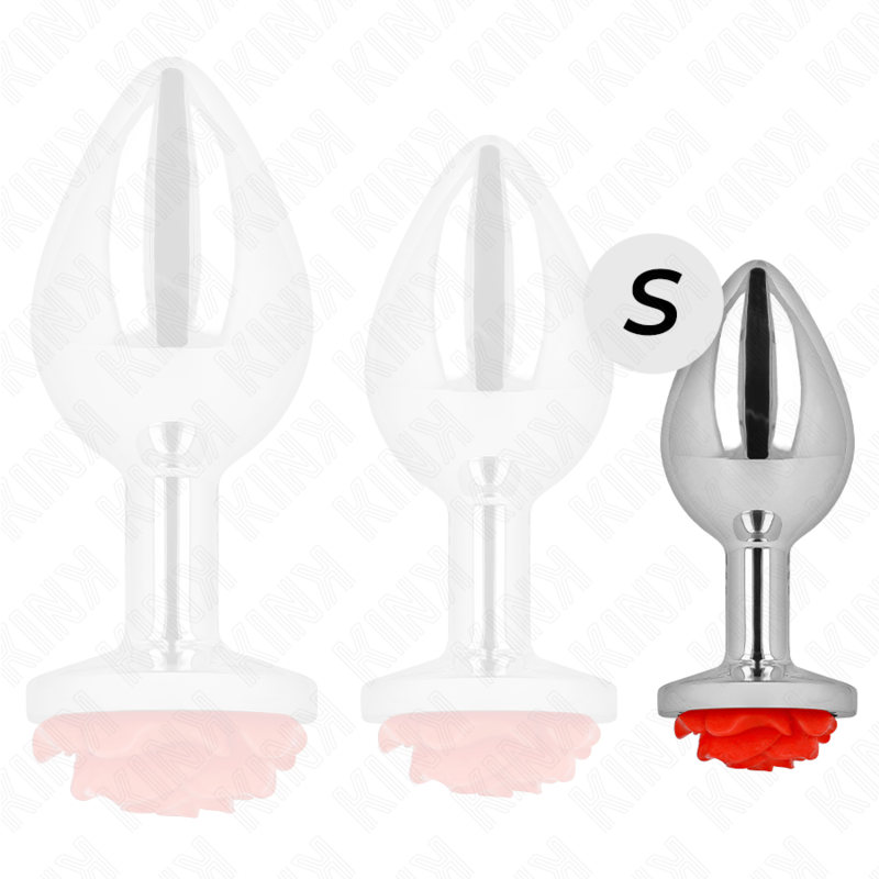 KINK - PLUG ANAL ROSE RED SIZE S - Amore24