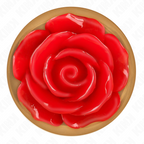 KINK - PINK GOLD ANAL PLUG WITH RED ROSE S - Amore24