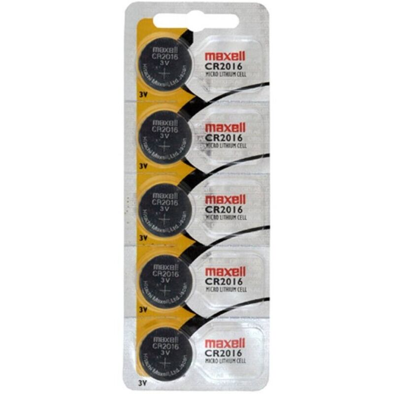 MAXELL - CR2016 3V LITHIUM BUTTON CELL BLISTER*5 - Amore24