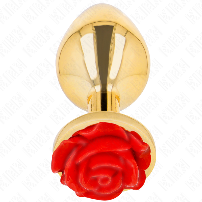KINK -  PLUG ANAL GOLD ROSE RED SIZE L - Amore24