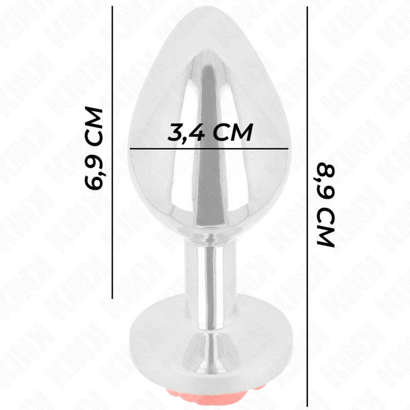 KINK - PLUG ANAL ROSE RED SIZE M - Amore24