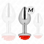 KINK - PLUG ANAL ROSE RED SIZE M - Amore24