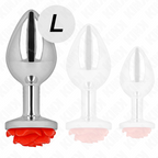 KINK - PLUG ANAL ROSE RED SIZE L - Amore24