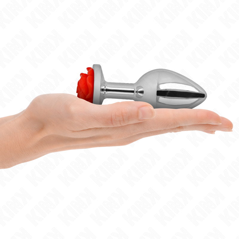 KINK - PLUG ANAL ROSE RED SIZE L - Amore24