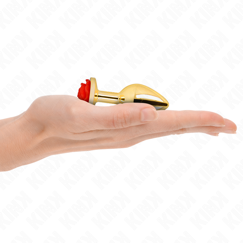 KINK -  PLUG ANAL GOLD ROSE RED SIZE S - Amore24