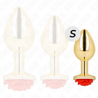 KINK -  PLUG ANAL GOLD ROSE RED SIZE S - Amore24