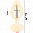 KINK -  PLUG ANAL GOLD ROSE RED SIZE M - Amore24