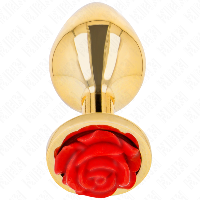 KINK -  PLUG ANAL GOLD ROSE RED SIZE M - Amore24