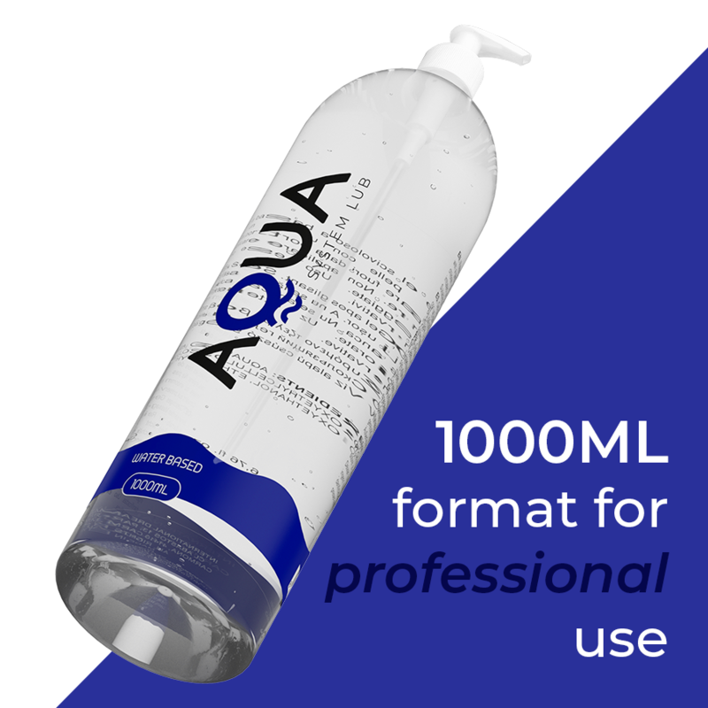 AQUA QUALITY - WATER BASED LUBRICANT 1000 ML - Amore24