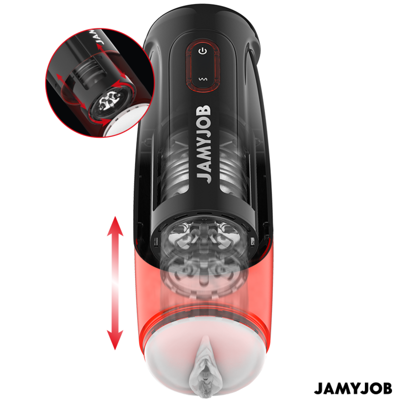 JAMYJOB - STORM AUTOMATIC VAGINA MASTURBATOR 10 ROTATION AND THRUST MODES - Amore24
