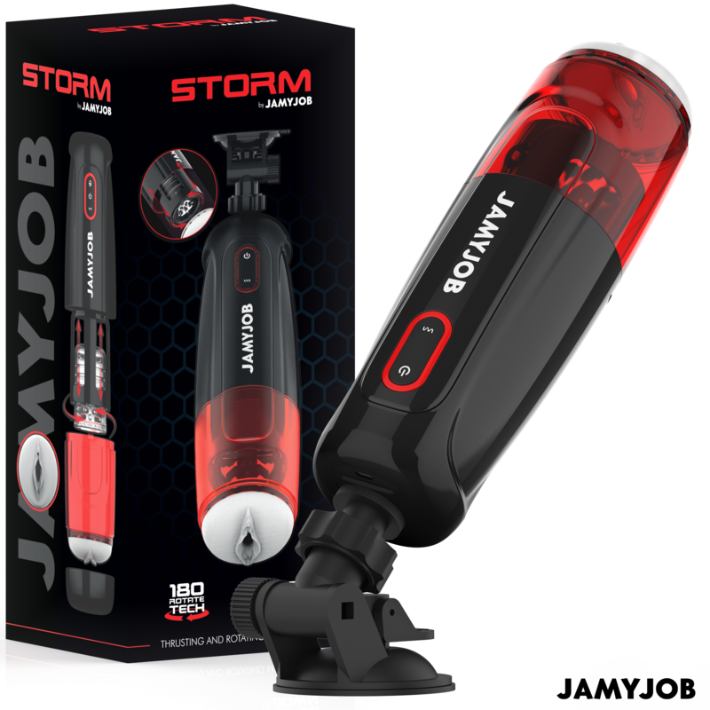 JAMYJOB - STORM AUTOMATIC VAGINA MASTURBATOR 10 ROTATION AND THRUST MODES - Amore24