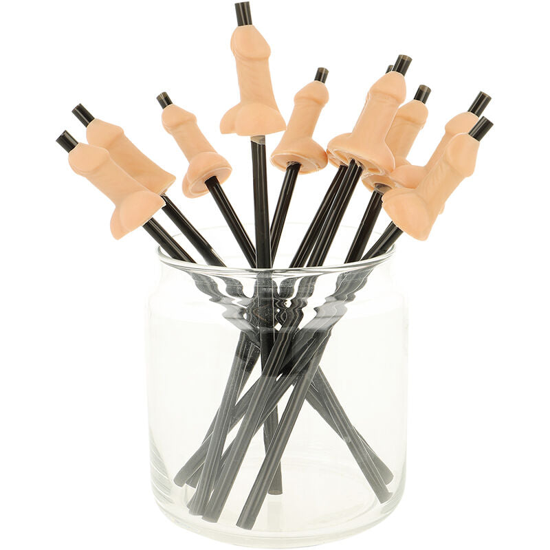 DIABLO PICANTE - BAG OF 10 NATURAL PENIS STRAWS - Amore24