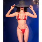 CHILIROSE - CR 4840 MICRO BIKINI RED S/M - Amore24