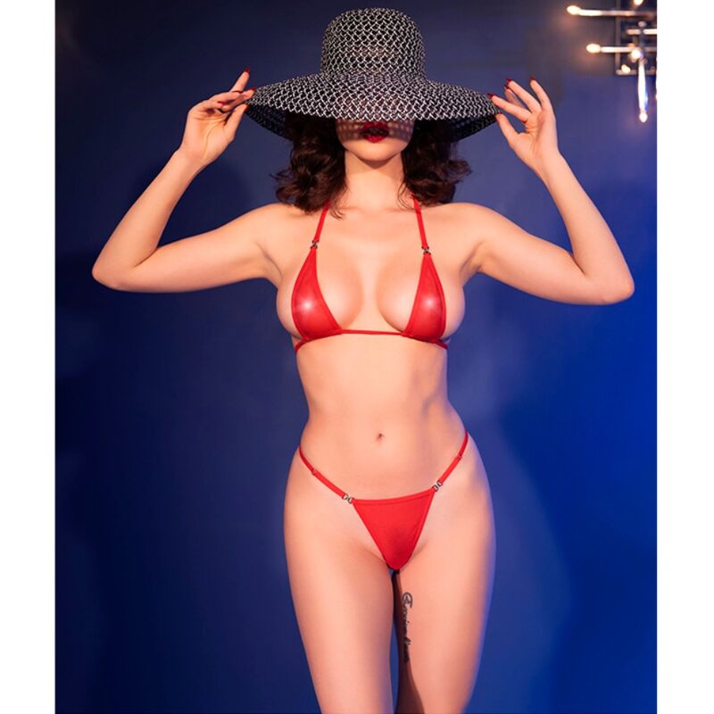 CHILIROSE - CR 4840 MICRO BIKINI RED S/M - Amore24
