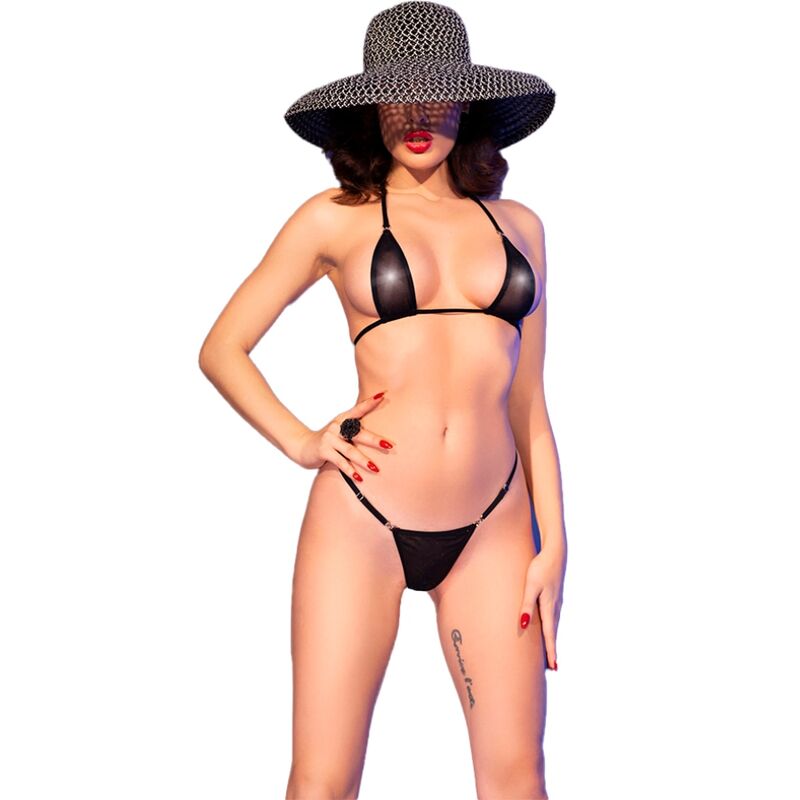 CHILIROSE - CR 4840 MICRO BIKINI BLACK S/M - Amore24