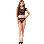 LIVCO CORSETTI FASHION - ELIN LC 20212 BRA + PANTIES BLACK L/XL - Amore24