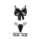 SUBBLIME - 955205 BRA SET WITH ADJUSTABLE BLACK BOW L/XL - Amore24