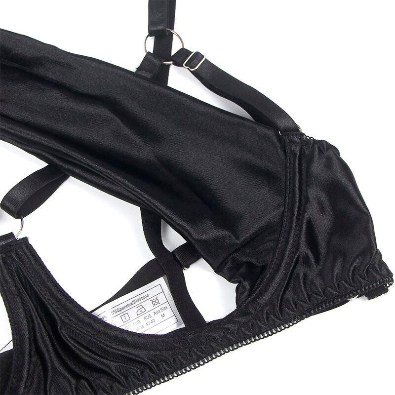 SUBBLIME - 955205 BRA SET WITH ADJUSTABLE BLACK BOW L/XL - Amore24