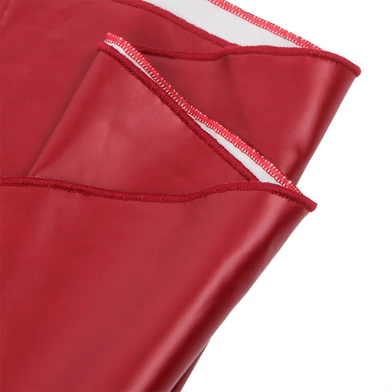 SUBBLIME - 955397 DRESS WITH BURGUNDY LEATHER STRAPS S/M - Amore24