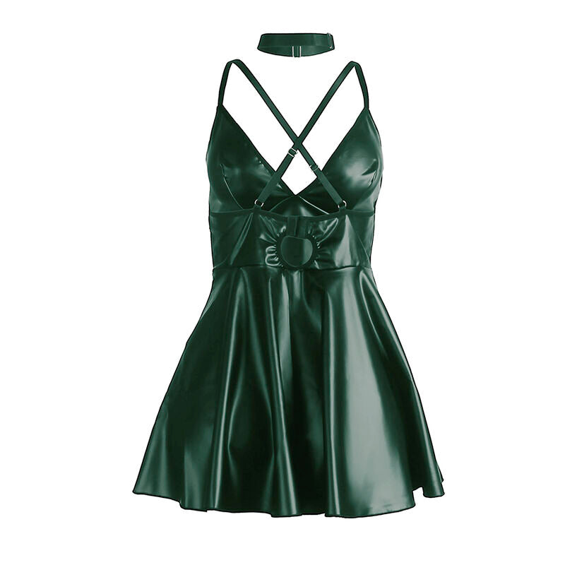 SUBBLIME - 955441 DRESS WITH GREEN LEATHER STRAPS L/XL - Amore24
