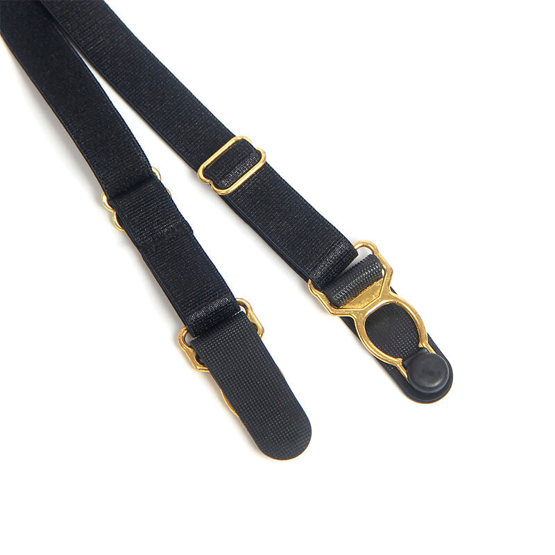 SUBBLIME - 955458 BLACK LEATHER ZIPPER BODY S/M - Amore24