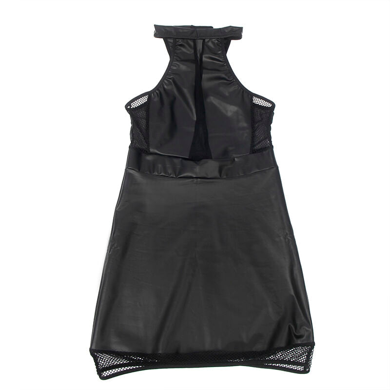 SUBBLIME - 955472 HALTER NECK DRESS WITH TRANSPARENCIES BLACK S/M - Amore24