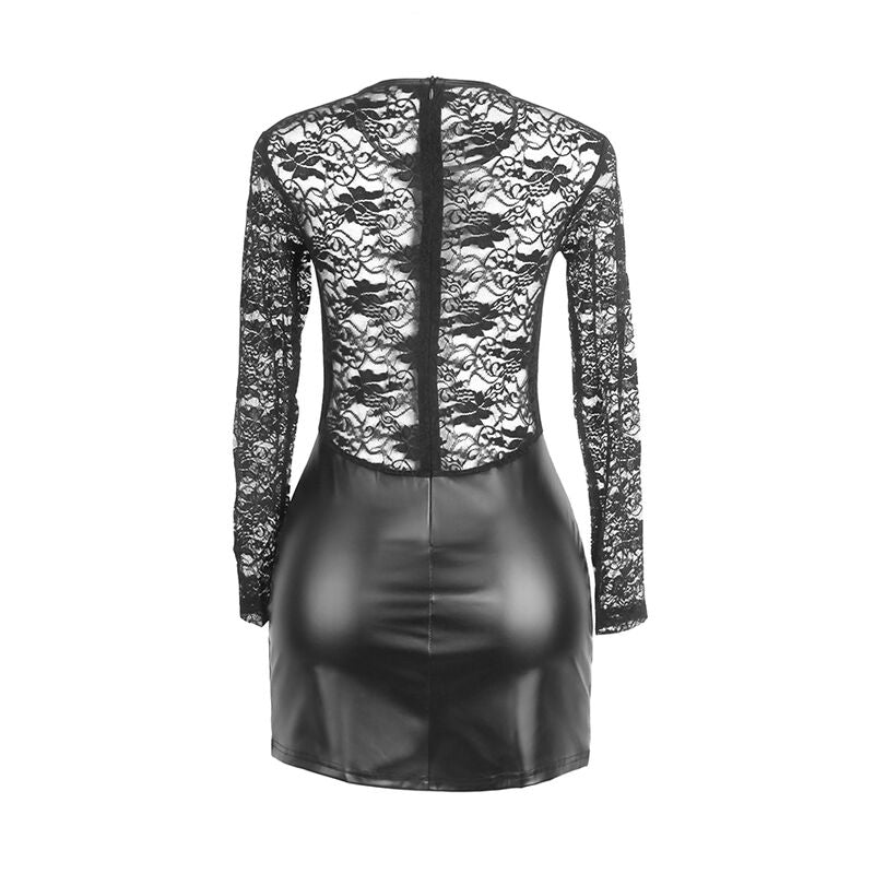 SUBBLIME - 955601 LONG SLEEVED DRESS WITH BLACK LACE L/XL - Amore24